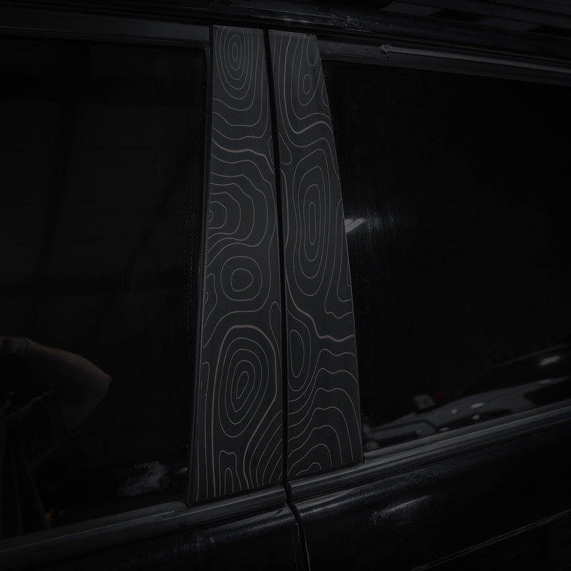 Vinyl Garage Topo B Pillar Decals For 4Runner (2010-2024)