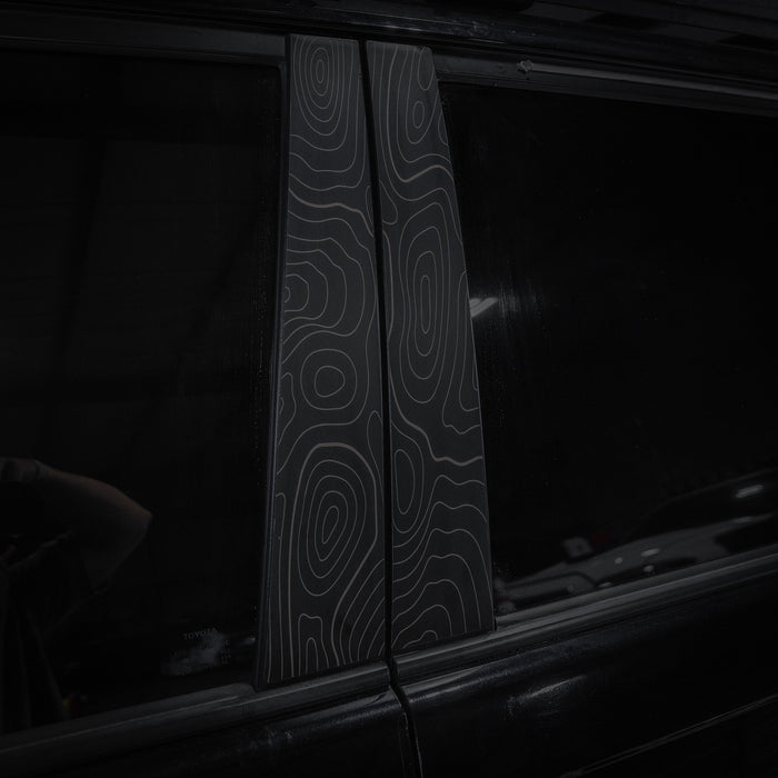 Vinyl Garage Topo B Pillar Decals For 4Runner (2010-2024)