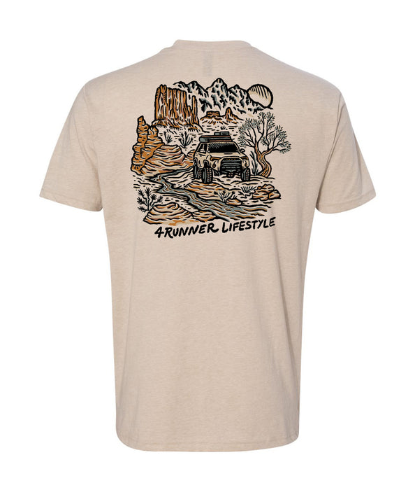 Rayco Design x 4Runner Lifestyle For The Roaming Soul Tan Shirt