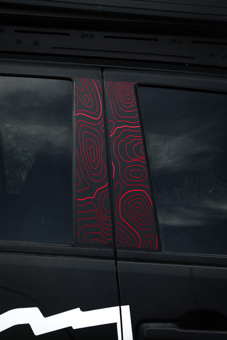 Vinyl Garage Topo B Pillar Decals For 4Runner (2025-Current)