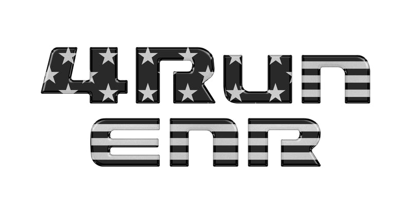 Tufskinz Rear Hatch Letter Overlays For 4Runner (2010-2024)