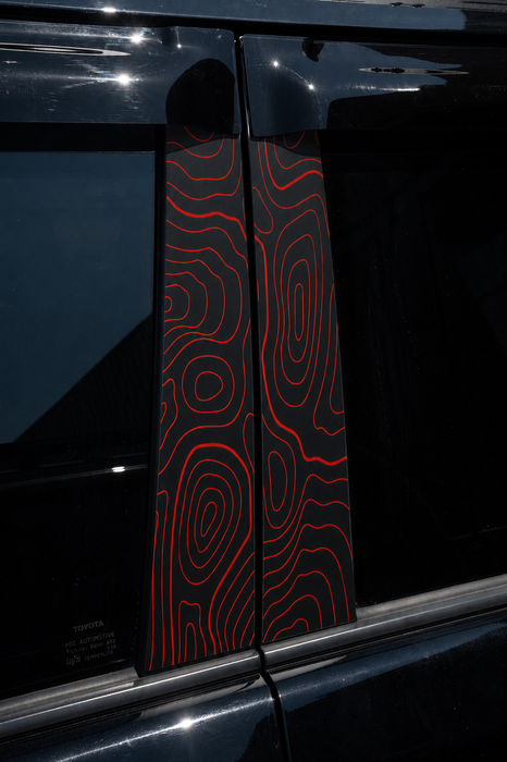 Vinyl Garage Topo B Pillar Decals For 4Runner (2010-2024)