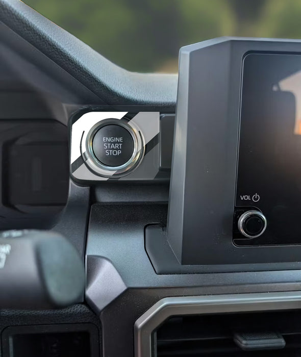 Vinyl Garage Start/Stop Button Overlay For 4Runner (2025-Current)