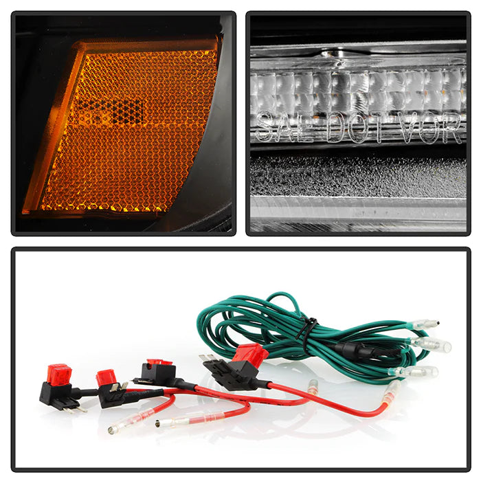 Spyder Apex Black LED Headlights W/Sequential Turn Signal for 4Runner (2014-2020)