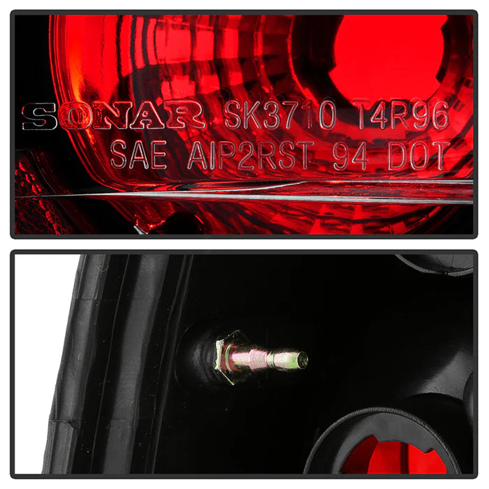 Spyder Black Euro Style Tail Lights for 4 Runner (1996-2002)