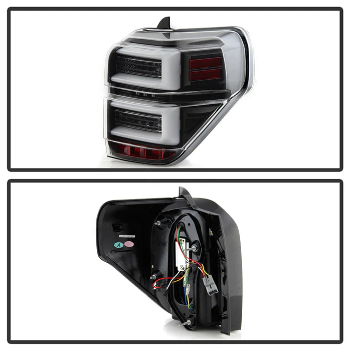 Spyder Black LED Tail Lights W/Sequential Turn Signal for 4Runner (2010-2023)