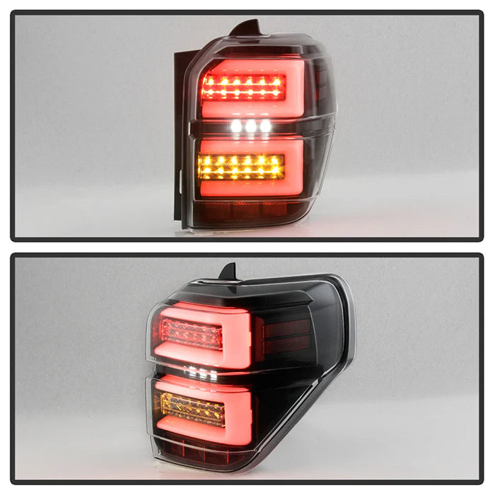 Spyder Black LED Tail Lights W/Sequential Turn Signal for 4Runner (2010-2023)