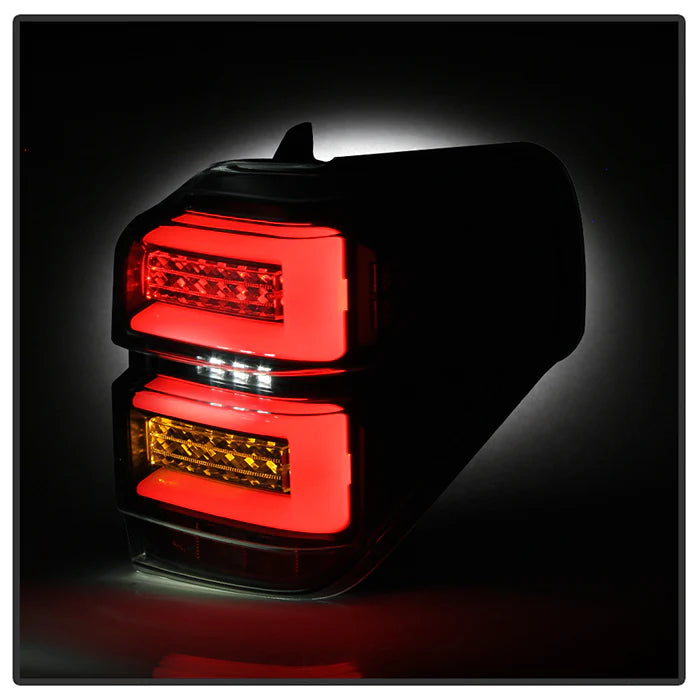 Spyder Black LED Tail Lights W/Sequential Turn Signal for 4Runner (2010-2023)