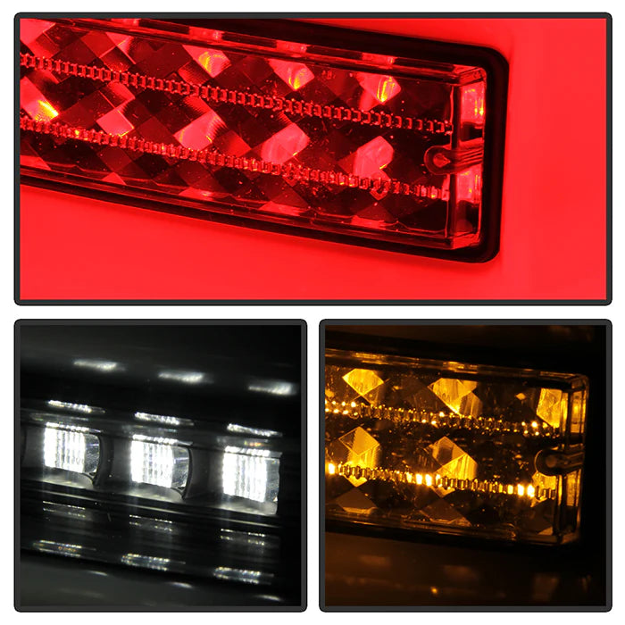 Spyder Black LED Tail Lights W/Sequential Turn Signal for 4Runner (2010-2023)