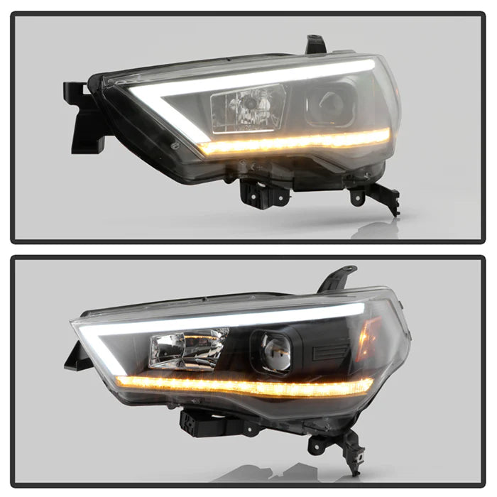 Spyder Black Projector Headlights W/Sequential LED for 4Runner (2014-2020)