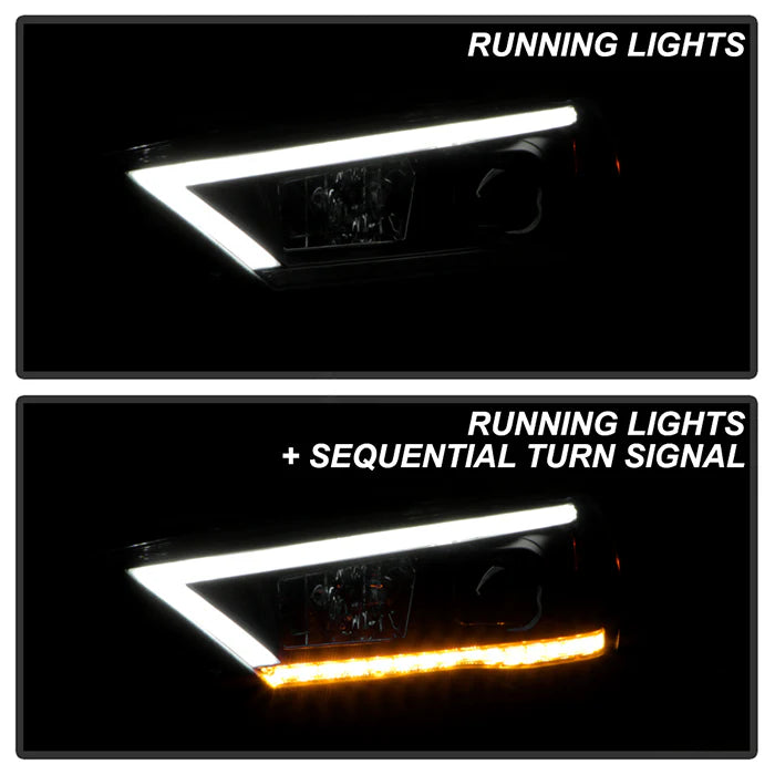 Spyder Black Projector Headlights W/Sequential LED for 4Runner (2014-2020)