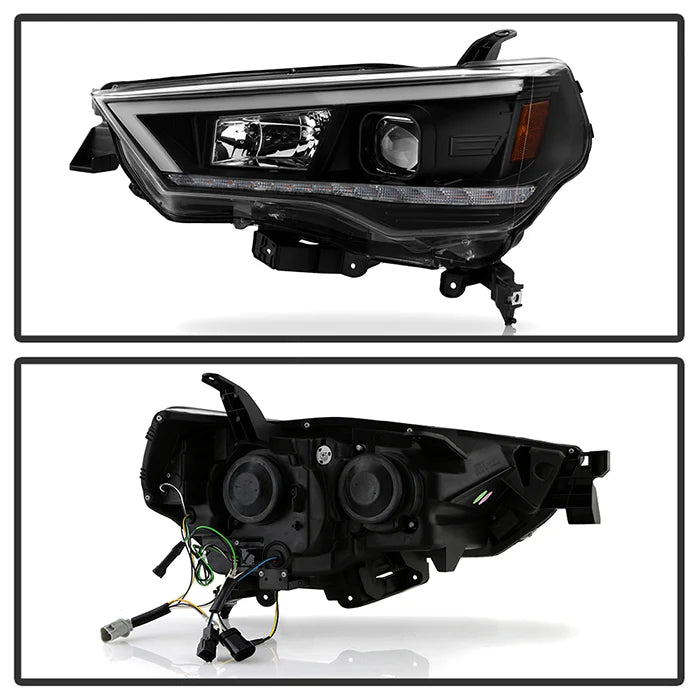 Spyder Black Projector Headlights W/Sequential LED for 4Runner (2014-2020)