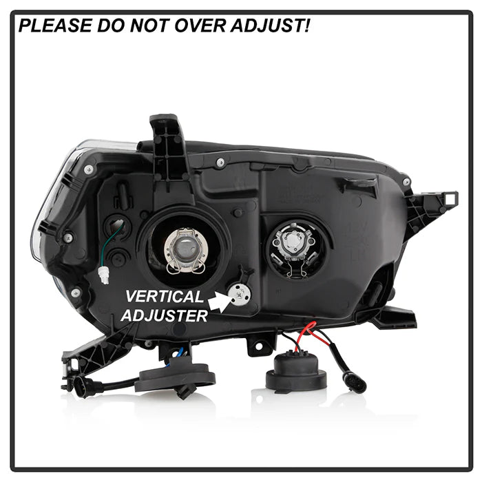 Spyder Black Projector Headlights for 4Runner (2010-2013)