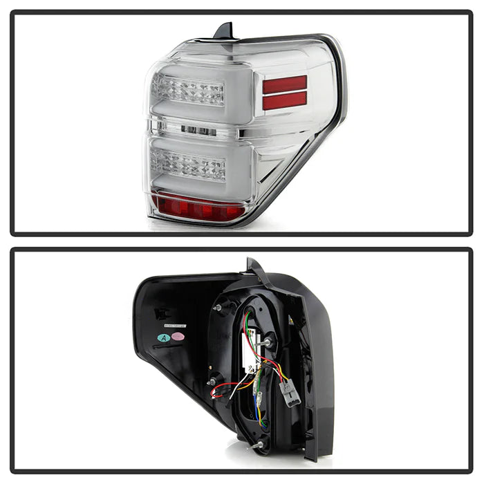 Spyder Chrome LED Tail Lights W/Sequential Turn Signal for 4Runner (2010-2023)