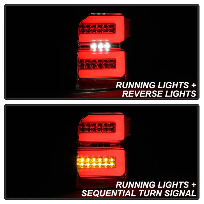 Spyder Smoke LED Tail Lights W/Sequential Turn Signal for 4Runner (2010-2023)