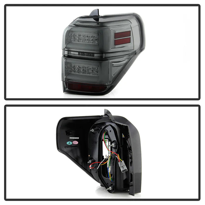 Spyder Smoke LED Tail Lights W/Sequential Turn Signal for 4Runner (2010-2023)