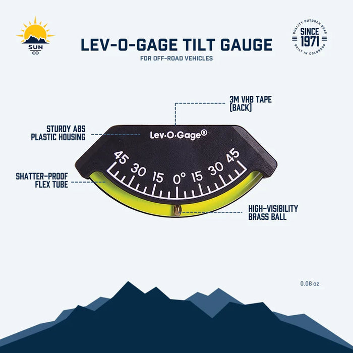 Sun Company Lev-O-Gage Tilt Gauge