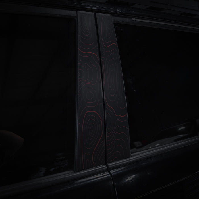 Vinyl Garage Topo B Pillar Decals For 4Runner (2010-2024)