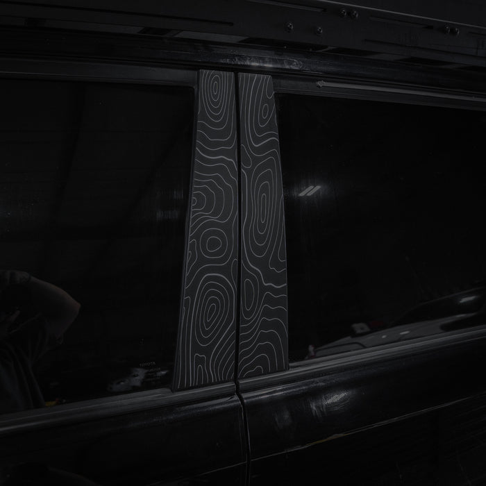 Vinyl Garage Topo B Pillar Decals For 4Runner (2010-2024)
