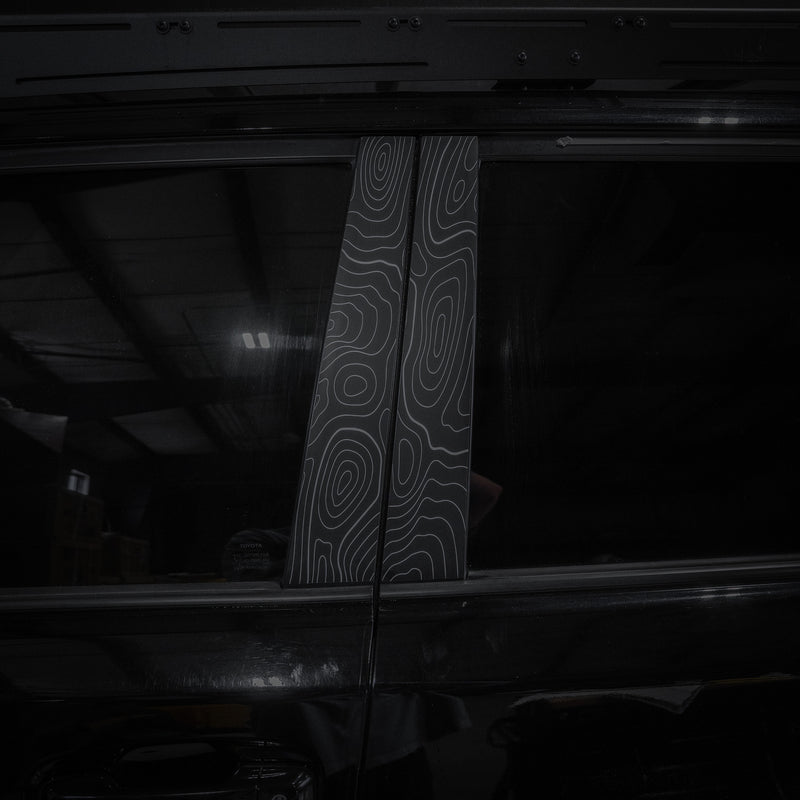 Vinyl Garage Topo B Pillar Decals For 4Runner (2010-2024)