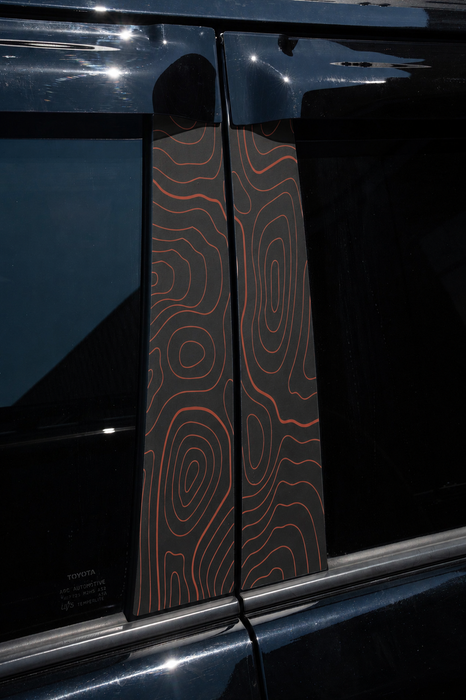 Vinyl Garage Topo B Pillar Decals For 4Runner (2010-2024)