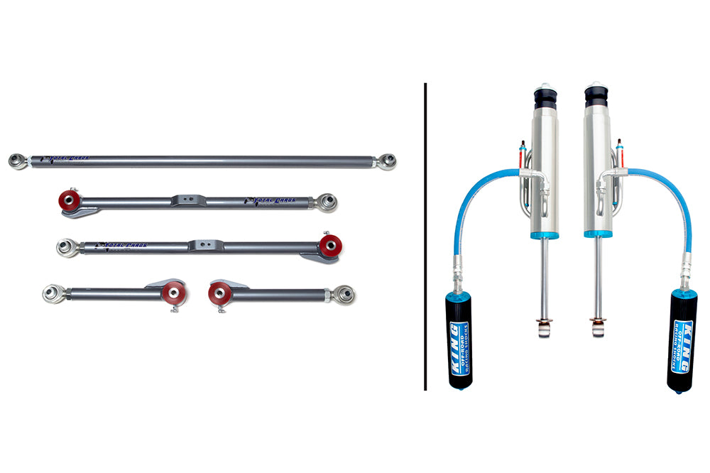 Total Chaos Adjustable Rear Links W/King 3.0" Bypass Shocks for 4Runner (2003-2009)