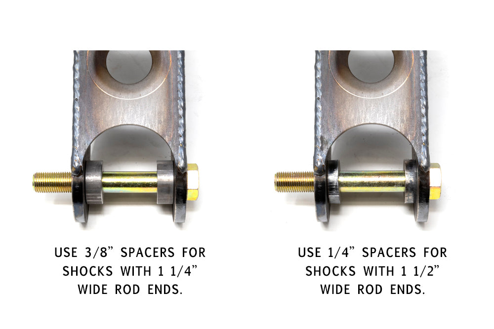 Total Chaos Weld-On Rear Axle Shock Mounts for 4Runner (1986-1995)