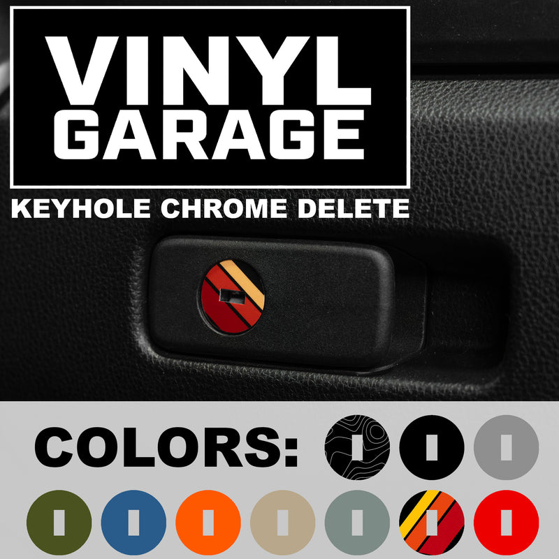 Vinyl Garage Glove Box Keyhole Cover (4th Gen & 6th Gen 4Runner)
