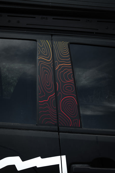 Vinyl Garage Topo B Pillar Decals For 4Runner (2025-Current)