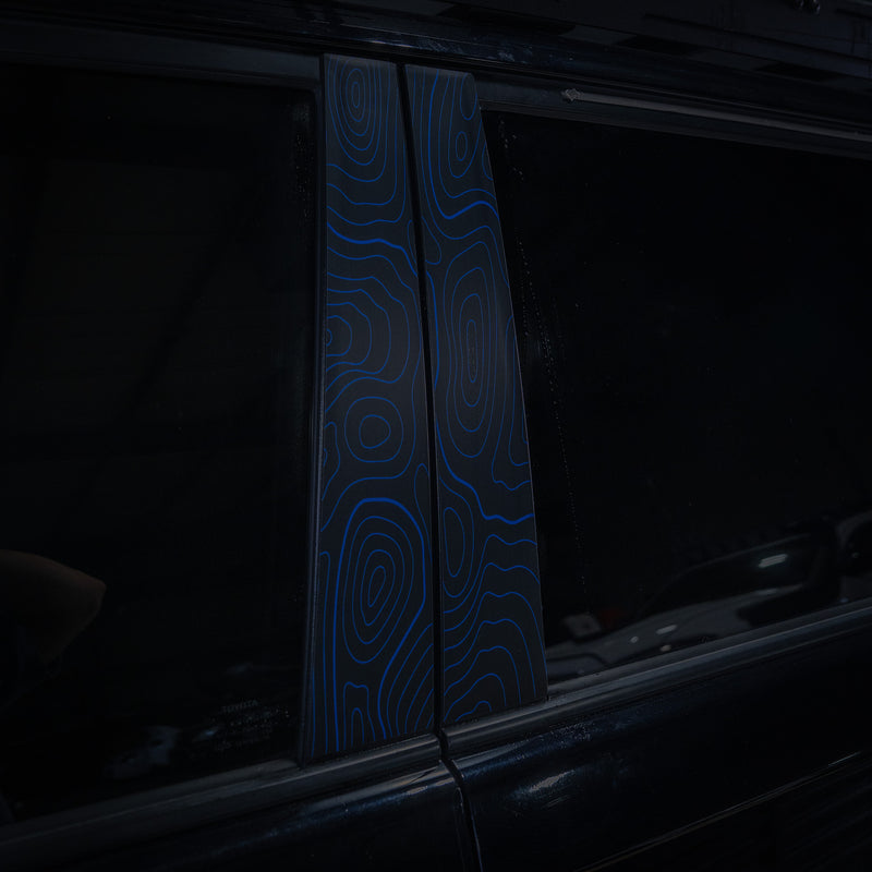 Vinyl Garage Topo B Pillar Decals For 4Runner (2010-2024)