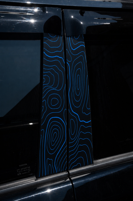 Vinyl Garage Topo B Pillar Decals For 4Runner (2010-2024)