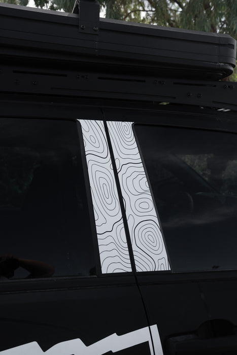Vinyl Garage Topo B Pillar Decals For 4Runner (2025-Current)