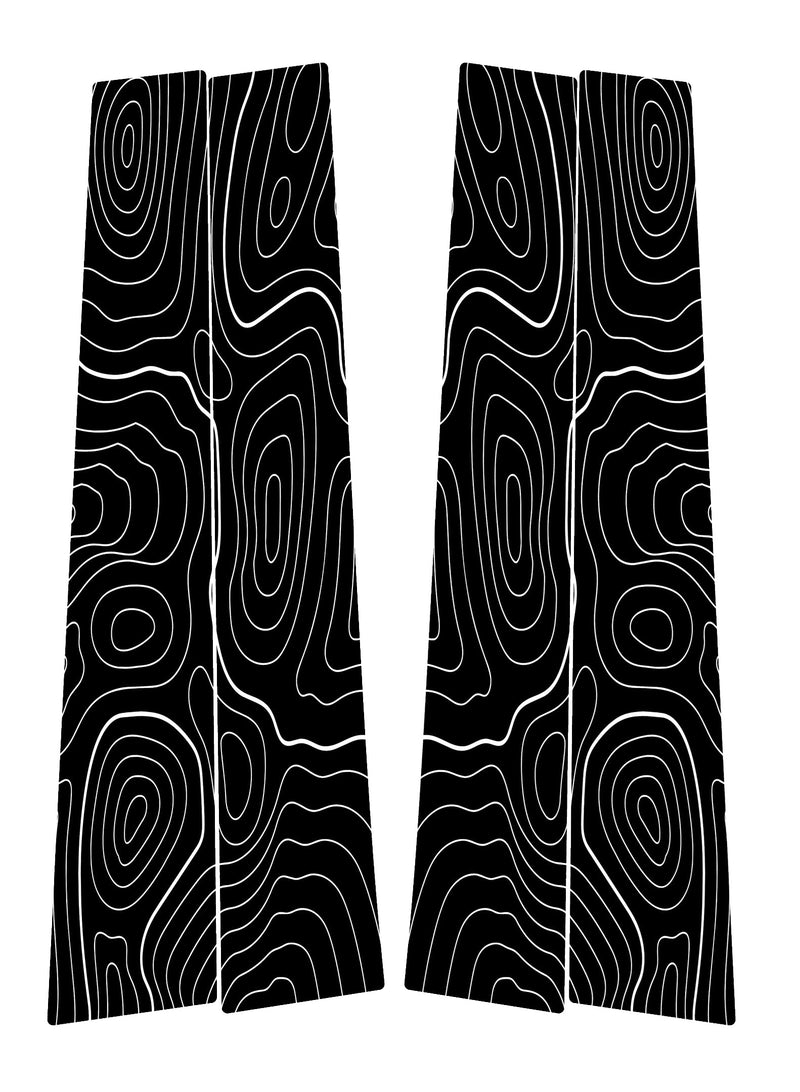 Vinyl Garage Topo B Pillar Decals For 4Runner (2010-2024)