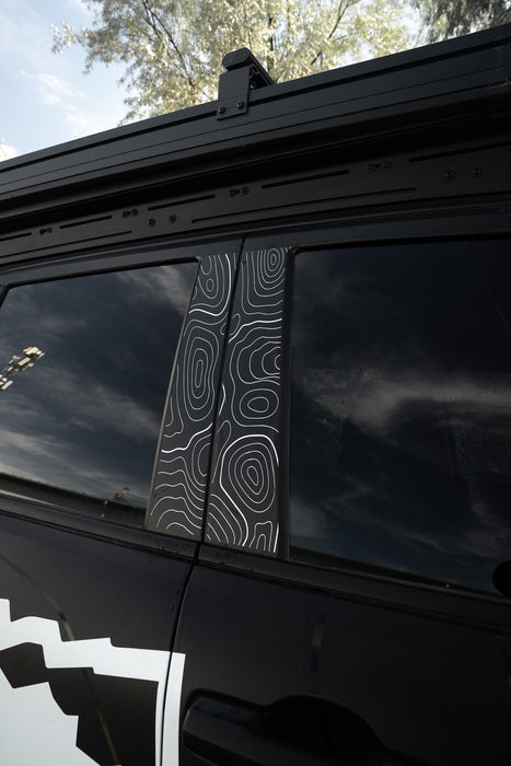 Vinyl Garage Topo B Pillar Decals For 4Runner (2025-Current)