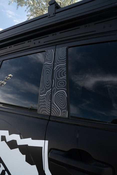Vinyl Garage Topo B Pillar Decals For 4Runner (2025-Current)