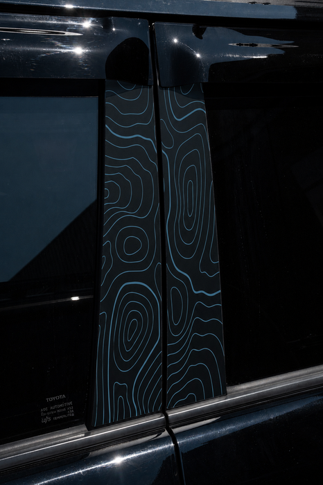 Vinyl Garage Topo B Pillar Decals For 4Runner (2010-2024)