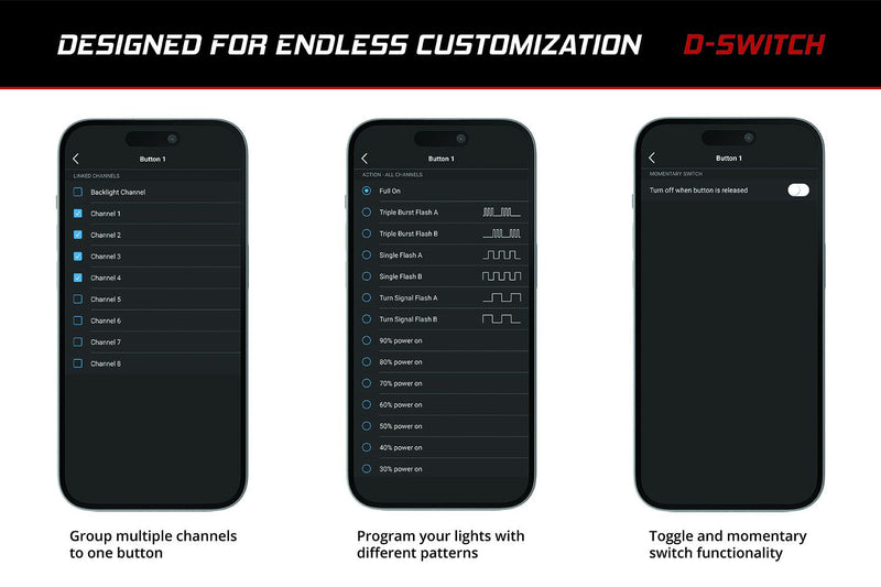 Diode Dynamics D-Switch 8-Channel Switch Panel For 4Runner