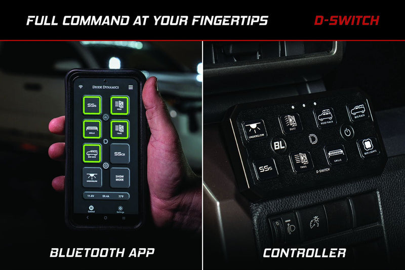 Diode Dynamics D-Switch 8-Channel Switch Panel For 4Runner