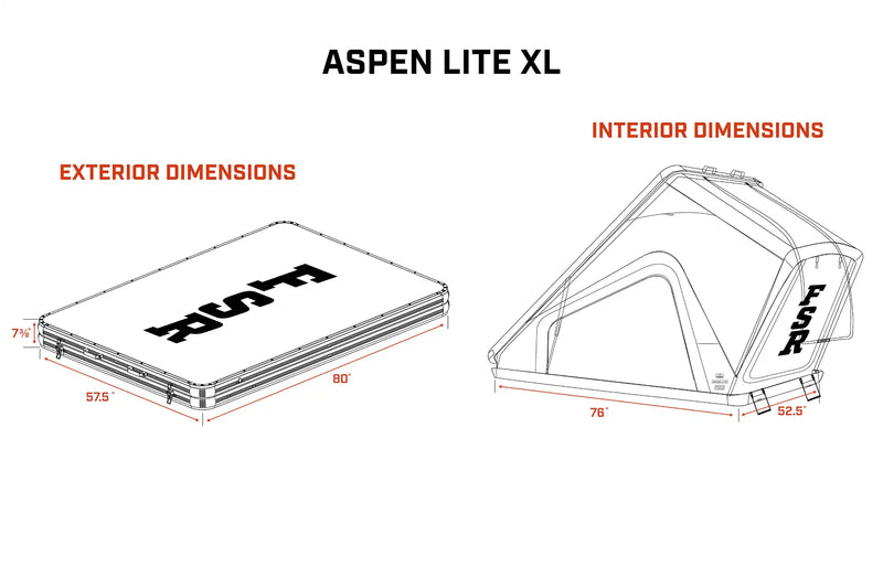 Freespirit Recreation Aspen Lite XL Rooftop Tent