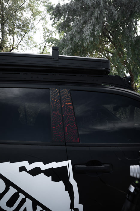 Vinyl Garage Topo B Pillar Decals For 4Runner (2025-Current)