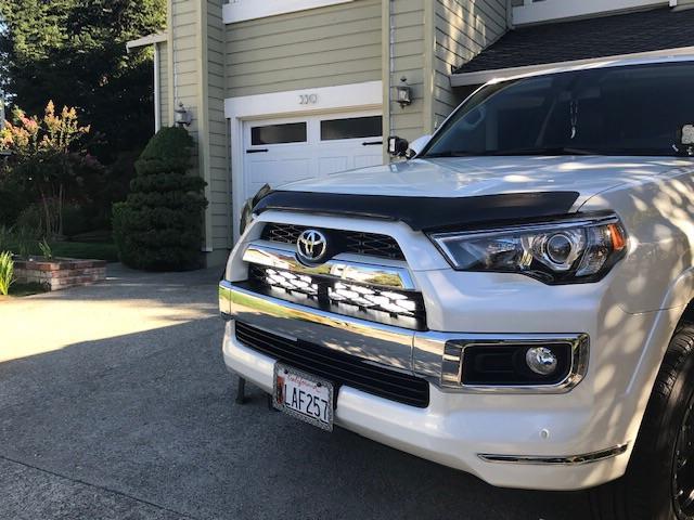 Cali Raised Hidden Grille Led Light Bar Brackets Kit For 4Runner (2014-2024)