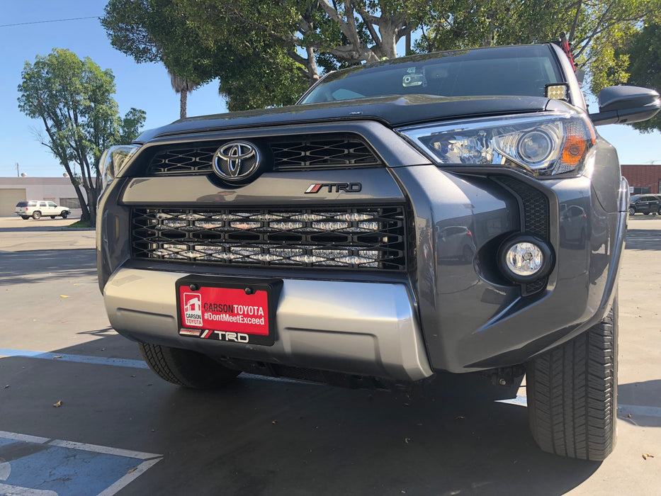 Cali Raised Hidden Grille Led Light Bar Brackets Kit For 4Runner (2014-2024)