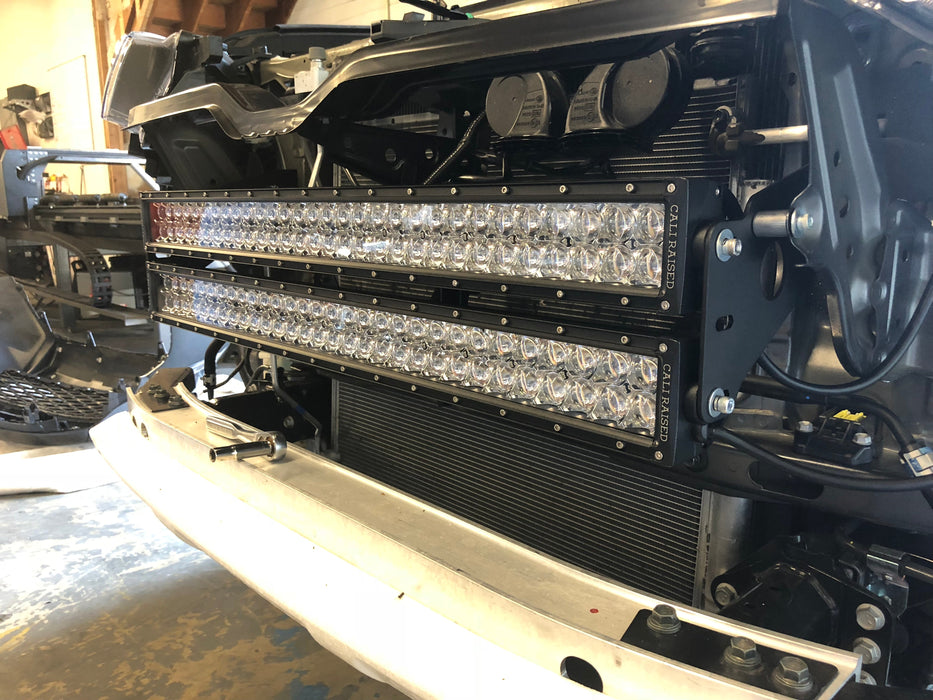 Cali Raised Hidden Grille Led Light Bar Brackets Kit For 4Runner (2014-2024)