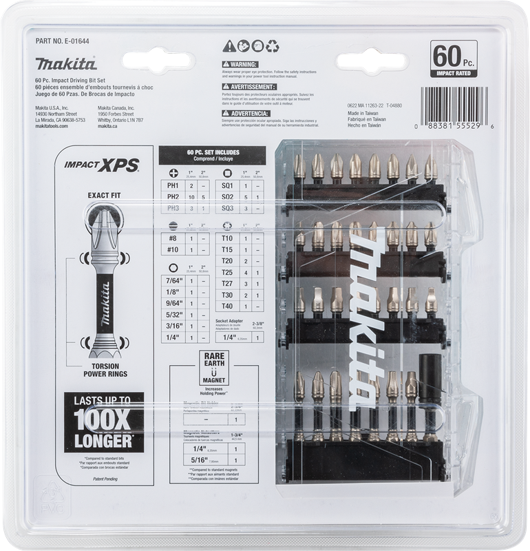 Makita Impact 60 PC. Bit Set
