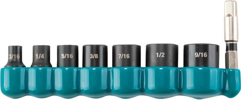 Makita Impact Socket Set 8PC. 1/4" Drive