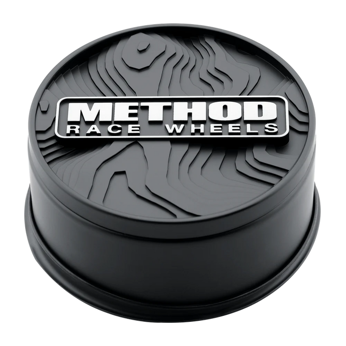 Method Race Wheels Center Cap - Topo Push Through Black — 4Runner Lifestyle