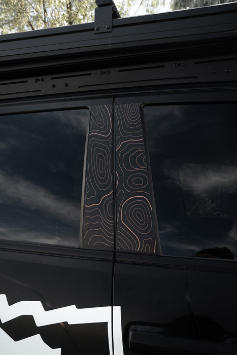 Vinyl Garage Topo B Pillar Decals For 4Runner (2025-Current)