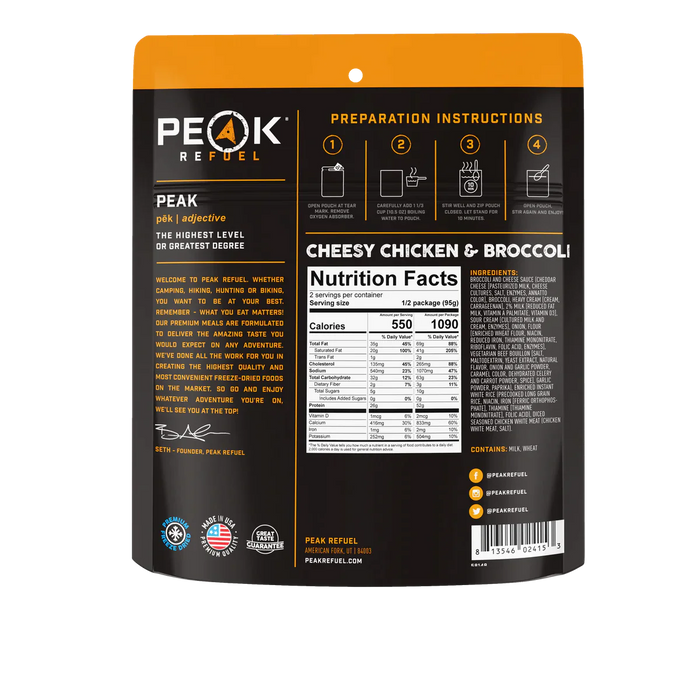 Peak Refuel Freeze-Dried Meals