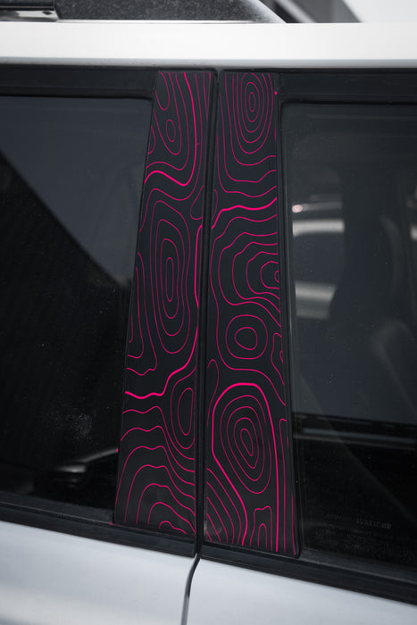 Vinyl Garage Topo B Pillar Decals For 4Runner (2010-2024)