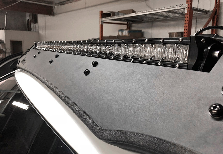 Cali Raised 40" Cut-Out Prinsu Roof Rack Slim LED Light Bar Bracket Kit